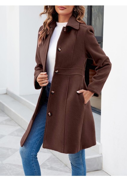 Dikiş Detaylı Tasarım Kaşe Kaban indirimleri