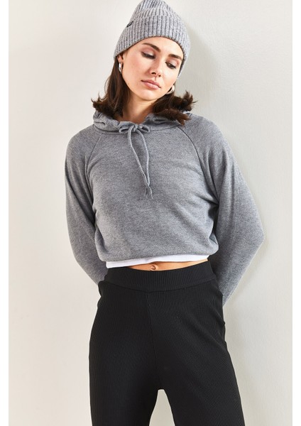 Kadın Kapüşonlu 2 Iplik Sweatshirt modelleri