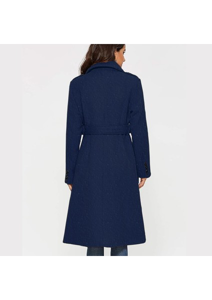 Kaşe Kaban Kemer Detaylı Aksesuarlı