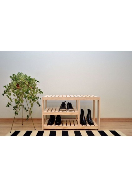 Ahşap Ayakkabılık, Bench Oturma Sehpası