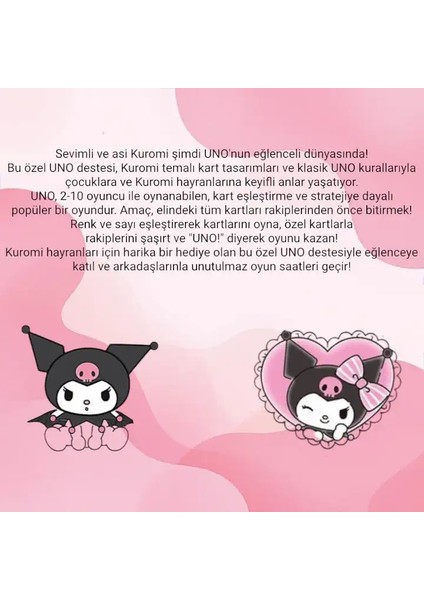 Uno Kuromi Oyun Kartı modelleri