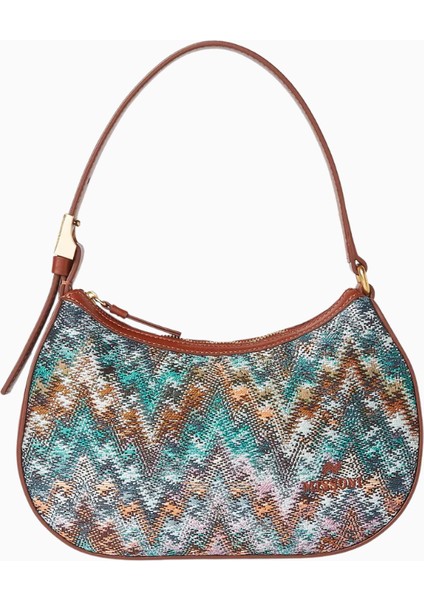 Mıssonı Lurex Örgü Mini Zigzag Hobo Çanta, Italyan Zarafeti & Dayanıklı