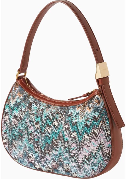 Mıssonı Lurex Örgü Mini Zigzag Hobo Çanta, Italyan Zarafeti & Dayanıklı modelleri