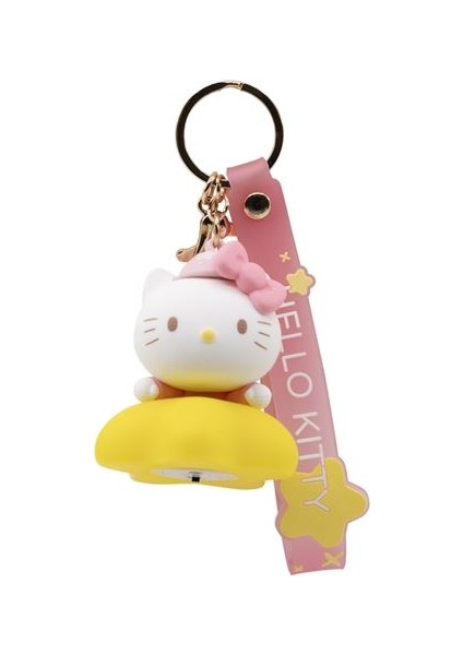 Yume Hello Kıtty Keychaın & Strap Lıghtup Star Hello Kıtty