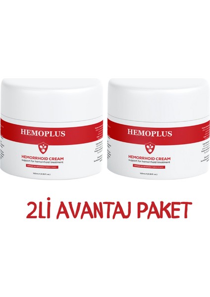 2 Adet Hemoplus Hemo Roid Kaşıntı Kremi 100ML x 2 Adet Ekonomik Paket