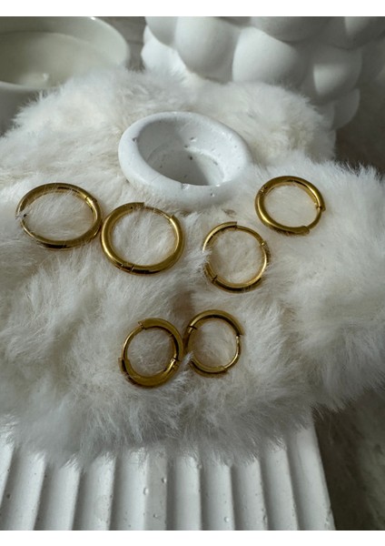 Çelik Halka 6'lı Set Küpe fiyatları