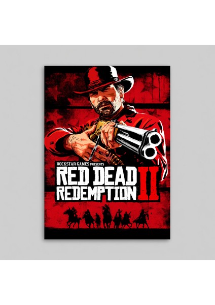 Red Dead Redemption 2 Video Game - Rdr 2 Oyun Posteri Çerçeveli - Çerçevesiz Tasarım Tablo