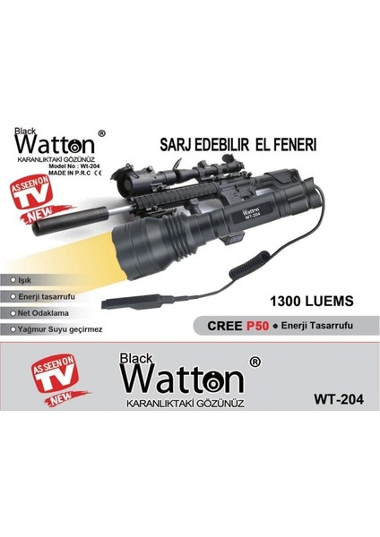 Özel Sarı Renk Feneri WT-204 indirimleri