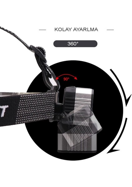 4 Modlu Sensörlü Şarjlı Güçlü Kafa Lambası WT-248 fırsatları