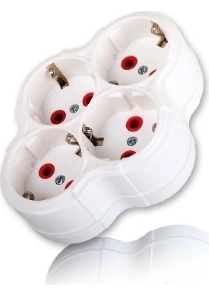 Fetih Dörtlü Topraklı Fişli Priz