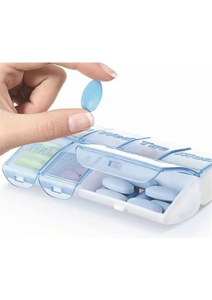 Haftalık 7 Bölmeli İlaç Saklama ve Hatırlatma Kutusu (4887) fiyatları