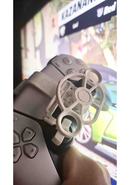 Ps5 Oyun Kolu Için Mini Direksiyon Beyaz (Tam Ölçü Pratik Kullanım)