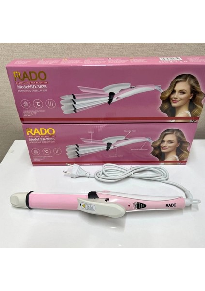 Rado RD-3835 Şekillendirici Saç Güzellik Seti - 4&amp;apos;lü, 60W (4887) fiyatları