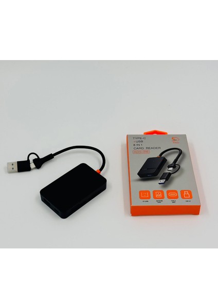 ZR783 ADS-316 Type-C + USB 8 In 1 Card Reader 5gbps