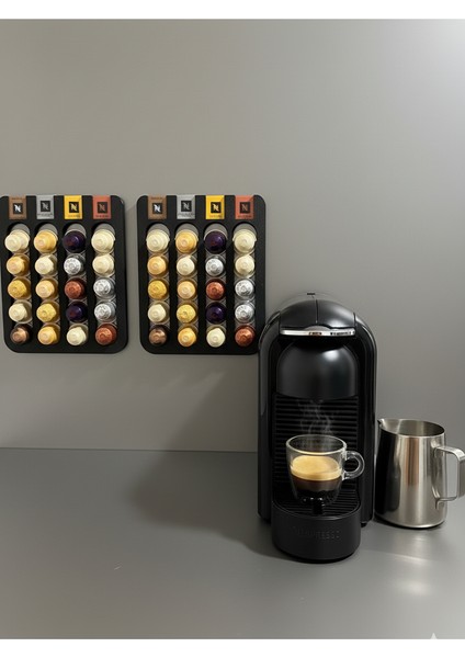 2' Li Set Nespresso Kapsül Kahve Standı Buzdolabı Için Mıknatıslı 40 Kapsül Kapsül Tutucu Siyah Renk fırsatları