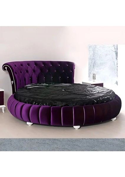 Yuvarlak Pamuk Saten Çarşaf Nevresim ve Yastık Kılıfı Takımı indirimleri