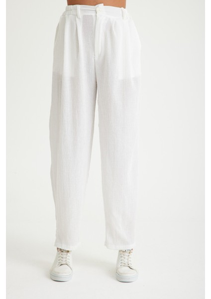 Yazlık Günlük Şalvar Kadın Pantolon