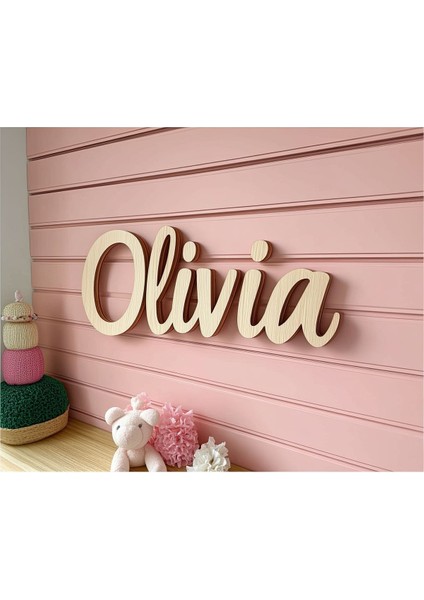 Isme Özel Çocuk ve Bebek Odası Duvar Kapı Isimlik (50 Cm) fırsatları