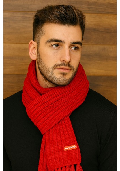 Erkek ve Kadın Keşe Triko Atkı