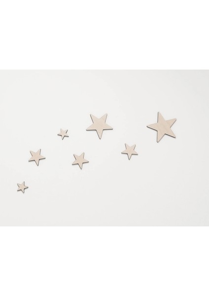 Ay Yıldız Konsept Tasarım Bebek ve Çocuk Odası Duvar Dekorasyon – 1 Ay 7 Yıldız modelleri