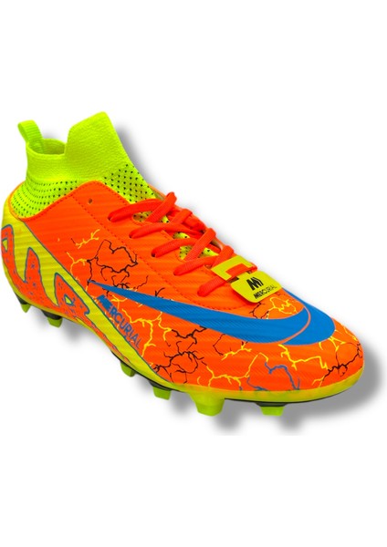 Çoraplı Halısaha & Çimsaha Krampon Turuncu Sarı Desenli fiyatları