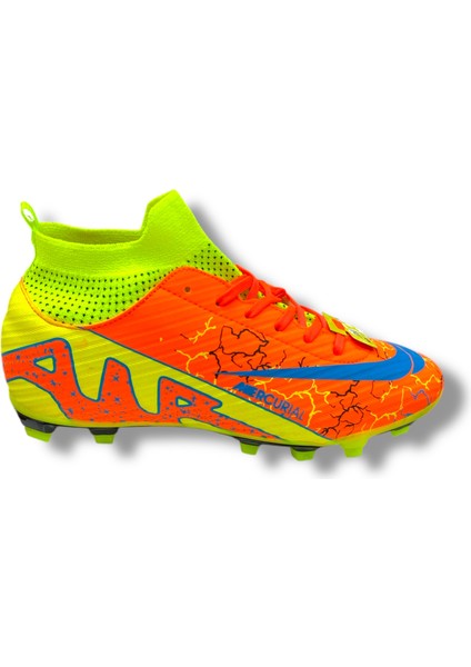 Çoraplı Halısaha & Çimsaha Krampon Turuncu Sarı Desenli modelleri