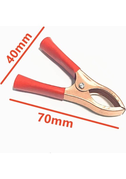 Akü Takviye Maşası Küçük Boy (70MM) Kıskaç Bakır Uç - 2 Takım - 4 Adet fırsatları