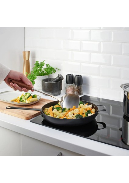 Slıtstark Spatula Paslanmaz Çelik Ceviz 37 cm