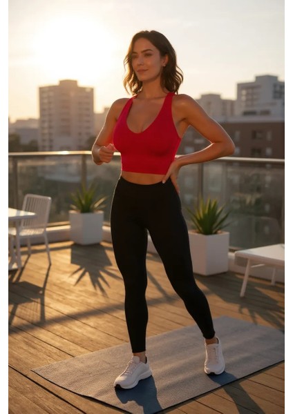 Kadın Kırmızı Derin Göğüs Dekolteli Şık Crop Top Bluz – Şık, Rahat ve Kolay Kombinlenebilir fiyatları