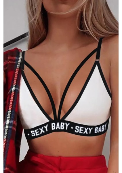 Kadın Beyaz Yazı Detaylı Ipli Sütyen Takımı – Modern, Konforlu ve Günlük Kombinlere Uygun fiyatları