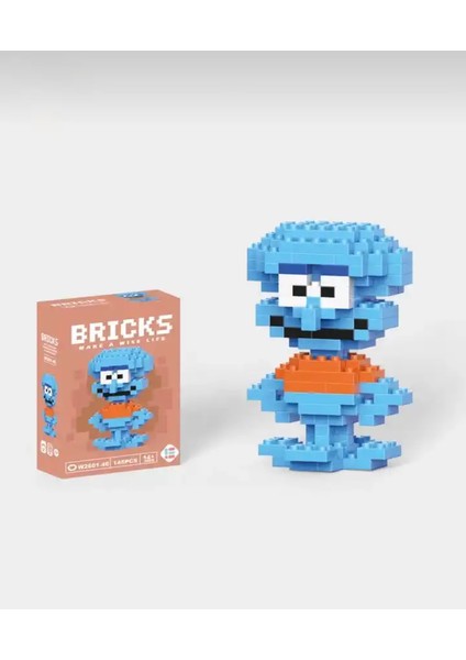 Squidward Bricks 3D Puzzle LEGO +14