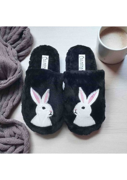 Kadın Peluş Ev Terliği Kaymaz Taban Kışlık Sıcak Tutucu Sevimli Desenli fiyatları