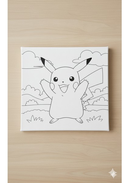 Çocuklar Için Pikachu Tuval Boyama Seti – Eğlenceli Hobi ve Sanat Aktivitesi fiyatları