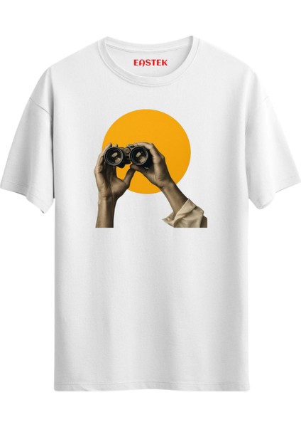 Yellow Focus Unisex Baskılı Tasarım Tshirt