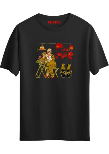 Pizza Lover Tasarım T-Shirt, Erkek Tişört, Kadın Tişört, Unisex T-Shirt