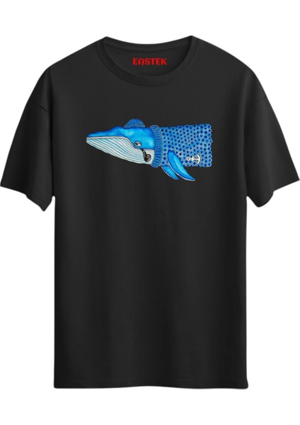 Hybrid Sea Creature Baskılı T-Shirt, Erkek Tişört, Kadın Tişört, Unisex T-Shirt