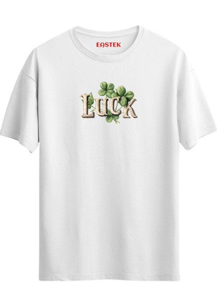 Luck Iyi Şans Getiren Tasarım T-Shirt, Erkek Tişört, Kadın Tişört, Unisex T-Shirt