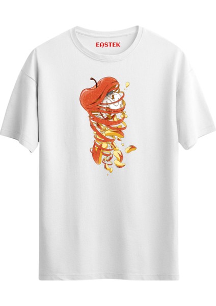Spiral Elma Baskılı T-Shirt, Erkek Tişört, Kadın Tişört, Unisex T-Shirt