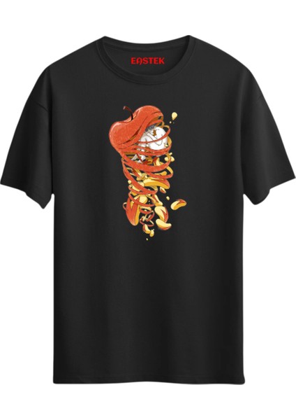 Spiral Elma Baskılı T-Shirt, Erkek Tişört, Kadın Tişört, Unisex T-Shirt