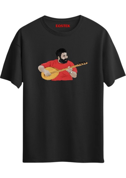 Ahmet Kaya Illustrations Baskılı T-Shirt