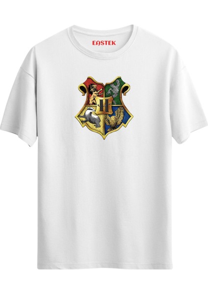 Hogwarts Tasarım T-Shirt, Erkek Tişört, Kadın Tişört, Unisex T-Shirt