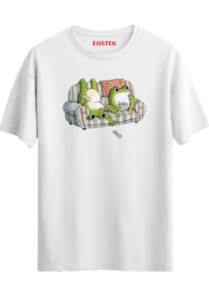 Frog Family T-Shirt, Erkek Tişört, Kadın Tişört, Unisex T-Shirt