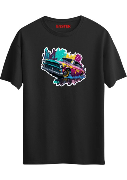 Chromatic Cruise Baskılı T-Shirt
