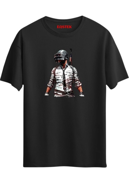 Pubg Man Colorful Baskılı Tasarım T-Shirt