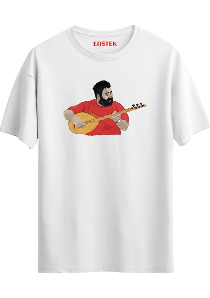 Ahmet Kaya Illustrations Baskılı T-Shirt