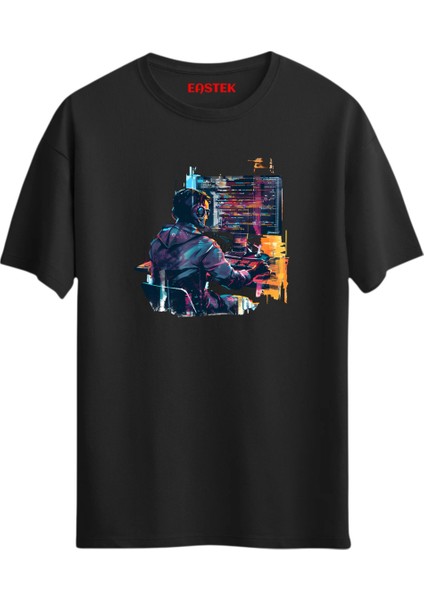 Coder Developer Baskılı Tasarım T-Shirt