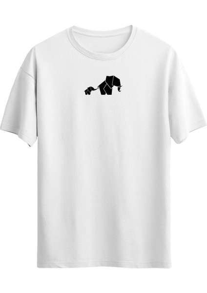 Minimal Prizma Fil Baskılı Unisex T-Shirt