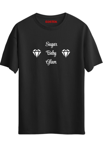 "sugar Baby Glam" Baskılı Unisex Regular T-Shirt
