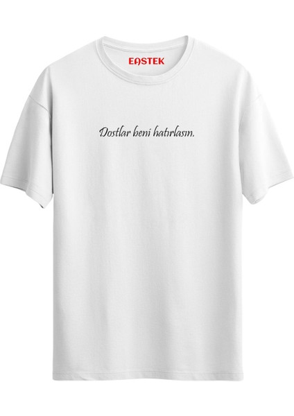 Aşık Veysel Dostlar Beni Hatırlasın Baskılı Unisex T-Shirt