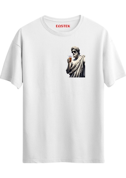 Marble Sip Minimal Unisex Baskılı Tasarım Tshirt